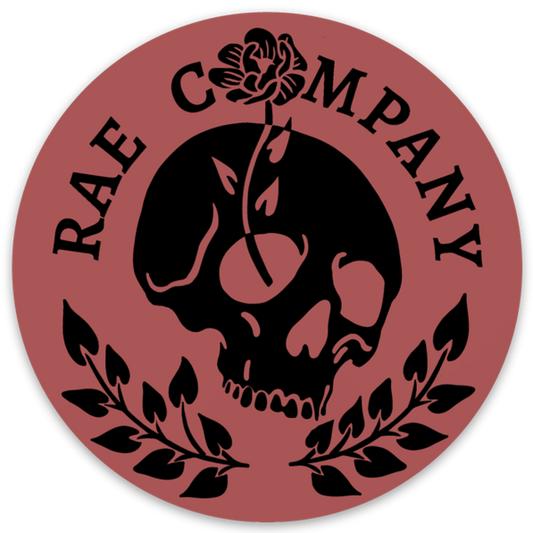 Rae Company Maroon Sticker